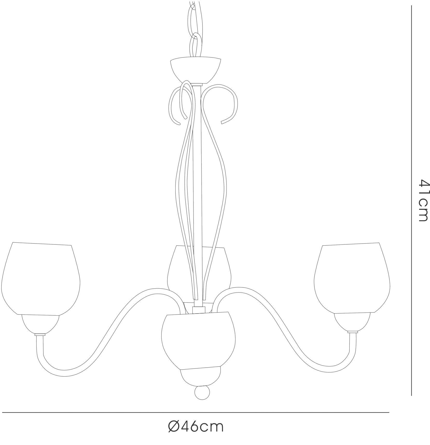 Klara Ceiling Lights Diyas Multi Arm Fittings